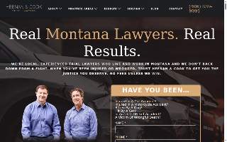 Heenan & Cook Injury Accident Lawyers website
