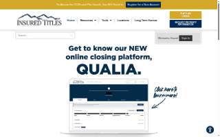 Insured Titles of Kalispell website