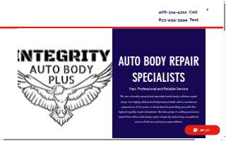 Integrity Auto Body Plus website