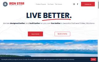 Iron Star Construction website