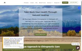 Northern Roots Chiropractic website