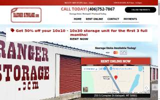 Ranger Storage website