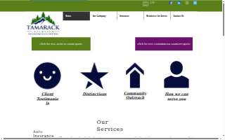 Tamarack Insurance website