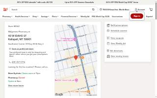 Walgreens Pharmacy website