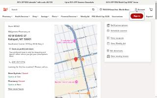 Walgreens website