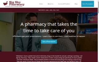 Big Sky Pharmacy website