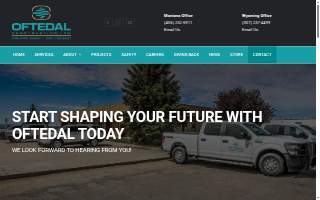 Oftedal Construction website