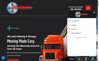 All Lanes Moving & Storage website