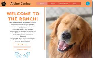 Alpine Canine website