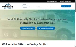 Bitterroot Valley Septic LLC website