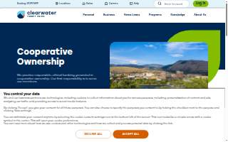 Clearwater Credit Union of Missoula website
