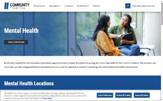 Community Physician Group - Psychiatry website