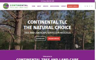 Continental Tree and Land Care website