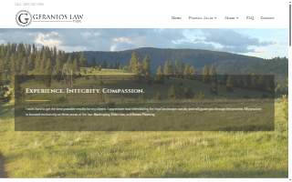 Geranios Law, PLLC website