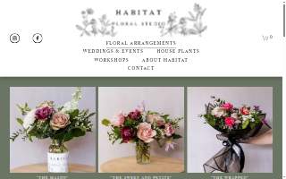 Habitat Floral Studio website