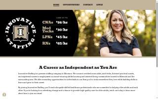 Innovative Staffing Montana website