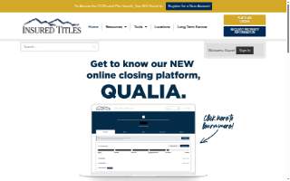 Insured Titles of Missoula website