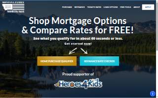 Montana Family Mortgage website