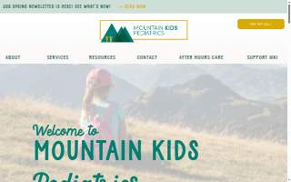 Mountain Kids Pediatrics website