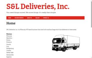 S&L Deliveries, Inc website