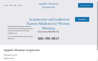 Sapphire Mountain Acupuncture - Missoula website
