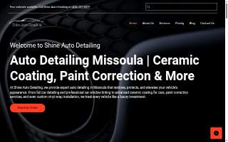 Shine Auto Detailing website