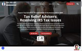 Tax Relief Advisers website