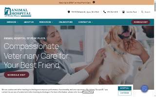Animal Hospital of Peak Plaza website