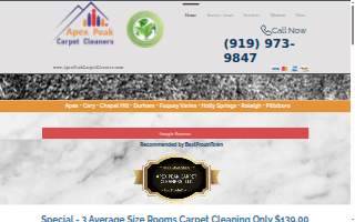 Apex Peak Carpet Cleaners, LLC website