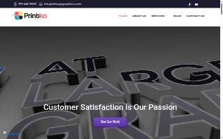 At Large Graphics - Signs and Printing website
