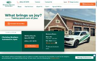 Christian Brothers Automotive Apex website