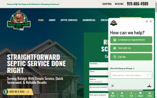 Dump & Pump Septic website