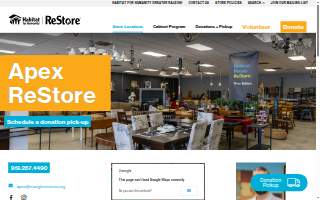 Habitat ReStore -- Apex website