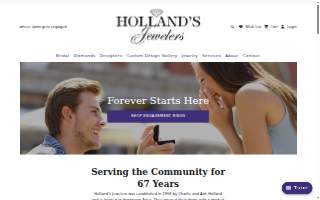 Holland's Jewelers website