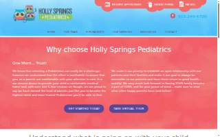 Holly Springs Pediatrics - Apex website