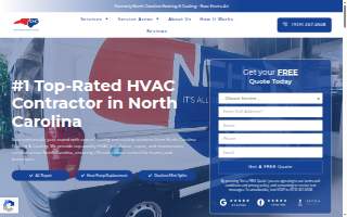North Carolina Heating & Cooling website