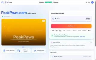 Peak Paws Advanced Veterinary Hospital website