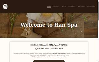 Ran Spa website
