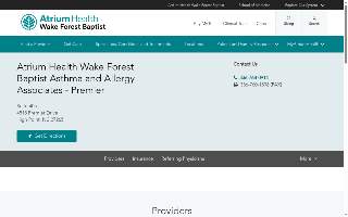 Atrium Health Wake Forest Baptist Asthma and Allergy Associates - Premier website