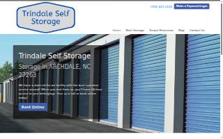 Trindale Self Storage website
