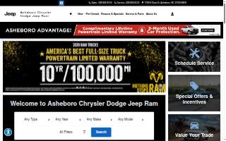 Asheboro Chrysler Dodge Jeep Ram website