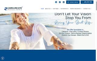 Carolina Eye Associates website