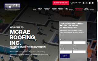 McRae Roofing, Inc. website
