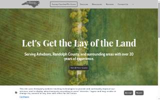 Survey Carolina Pllc of Asheboro website