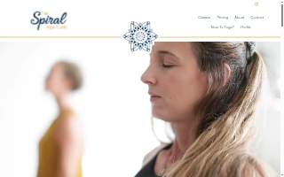 The Spiral Yoga Studio website