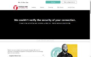 Thomas Tire & Automotive of Asheboro website