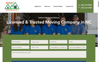 Uwharrie Moving and Delivery of Asheboro website
