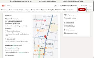 Walgreens Pharmacy of Asheboro website