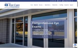Walker Eye Care website