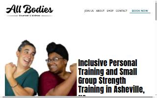 All Bodies Movement and Wellness website